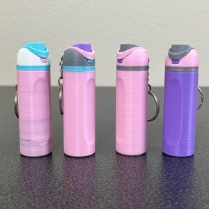 Set of 4 Owala Bottle Keychains Cute & Practical